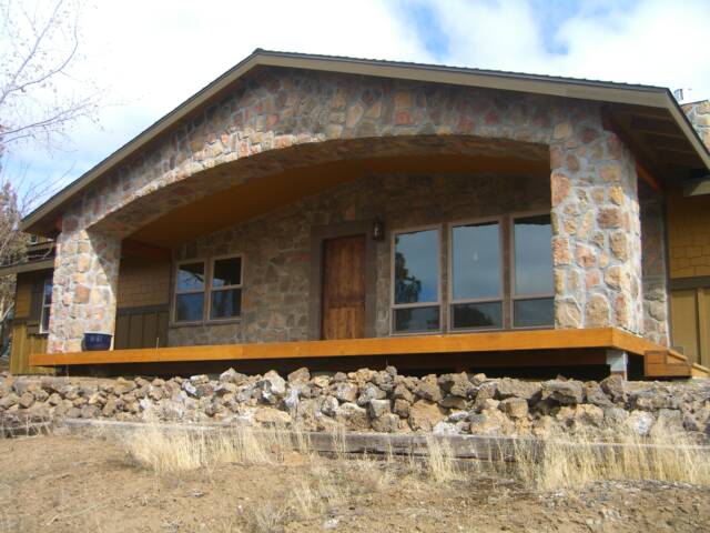 Front Porch Stone Arch